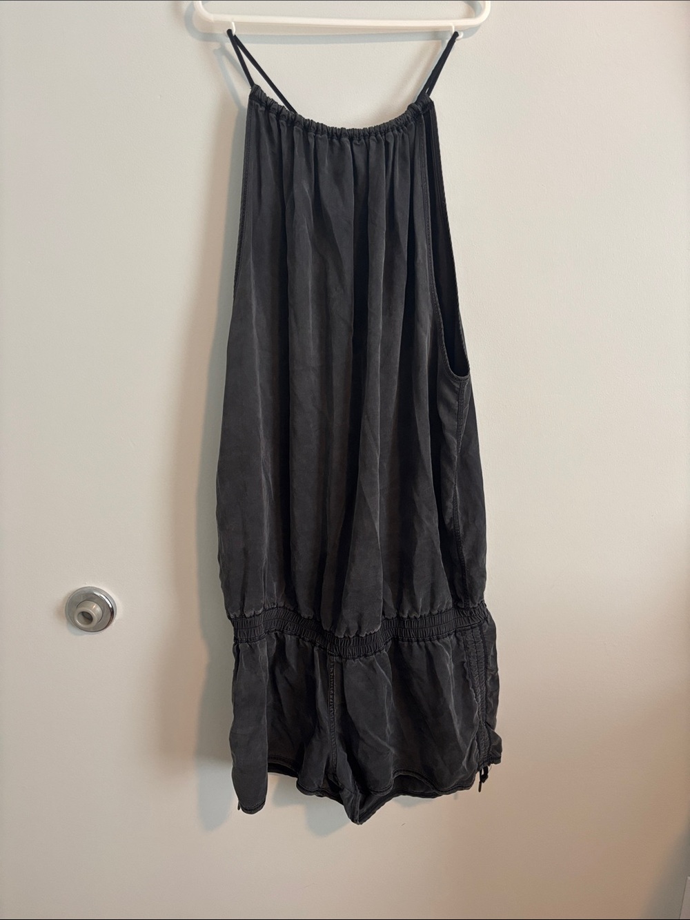lululemon athletica Black/Gray Sleeveless Romper